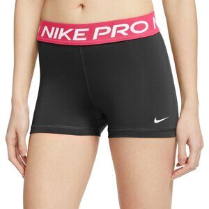 Nike - Pro 3" Compression Shorts Dri Fit AO9977-019 | Black & Aster Pink | Small